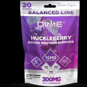 Dime Industries | Huckleberry THC-CBD-CBN Gummies | 15MG | 20CT